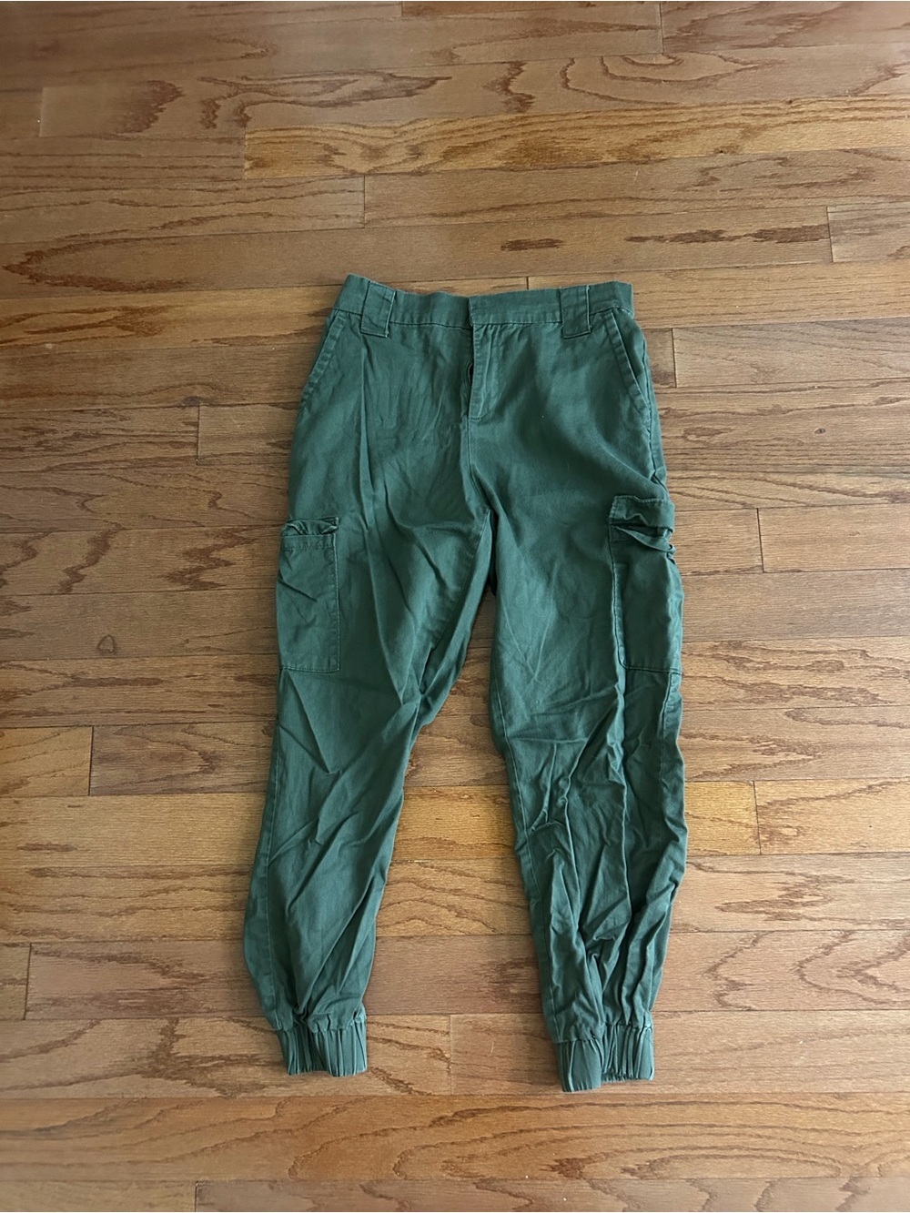 Vanilla Star Olive Green Cargo Jogger Pants Size M Utility Y2K - Picture 3 of 7